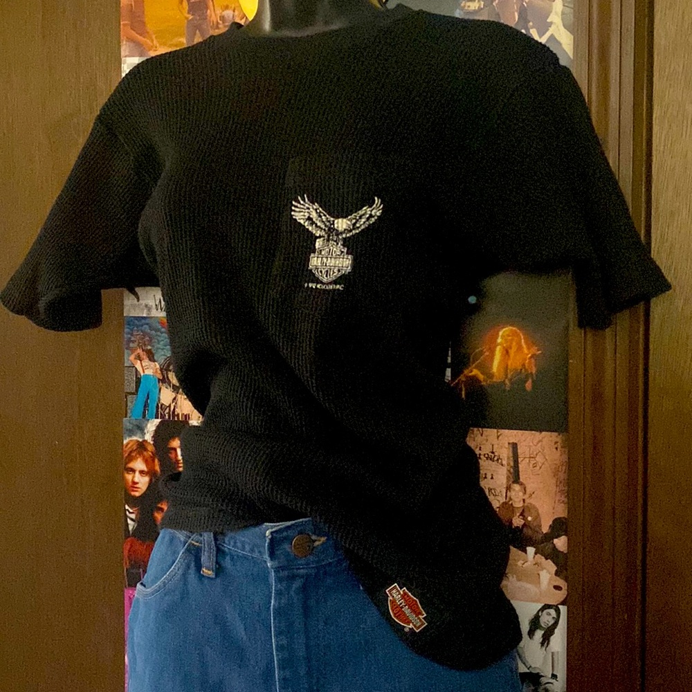 Harley Davidson thermal pocket tee